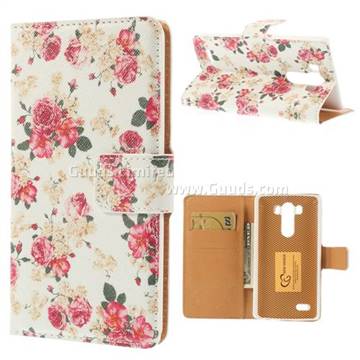 Peony Flowers Leather Case for LG G3 D850 D855 LS990