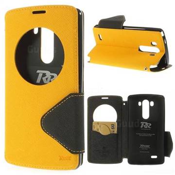 Roar Korea Diary View Leather Flip Cover for LG G3 D850 LS990 - Yellow