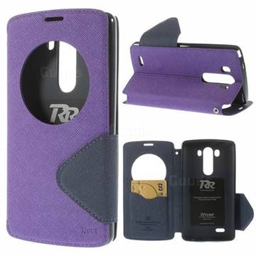 Roar Korea Diary View Leather Flip Cover for LG G3 D850 LS990 - Purple