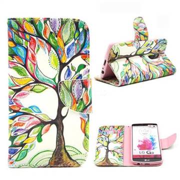 The Tree of Life Leather Wallet Case for LG G3 D850 D855 LS990