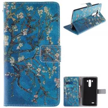 Apricot Tree PU Leather Wallet Case for LG G3 D850 D855 LS990