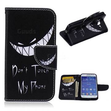 Crooked Grin Leather Wallet Case for Samsung Galaxy Core Prime G360 G360V G360P G360F G360H