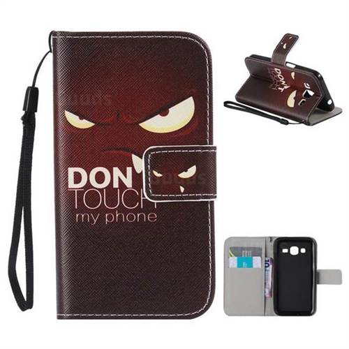 Angry Eyes PU Leather Wallet Case for Samsung Galaxy Core Prime G360