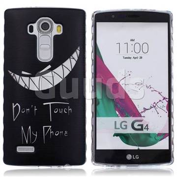 Crooked Grin Painted Non-slip TPU Back Cover for LG G4