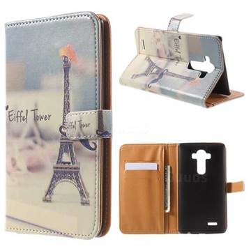 Eiffel Tower Leather Wallet Case for LG G4 H810 VS999 F500