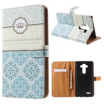 Crown Moroccan Leather Wallet Case for LG G4 H810 VS999 F500