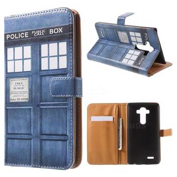 Police Box Leather Wallet Case for LG G4 H810 VS999 F500