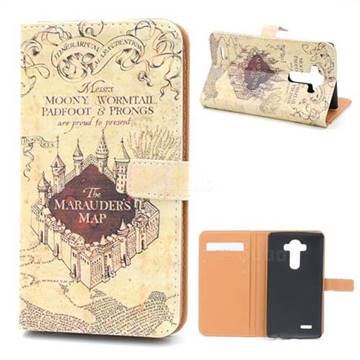 The Marauders Map Leather Wallet Case for LG G4 H810 VS999 F500