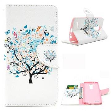 Colorful Tree Leather Wallet Case for LG G4 H810 VS999 F500