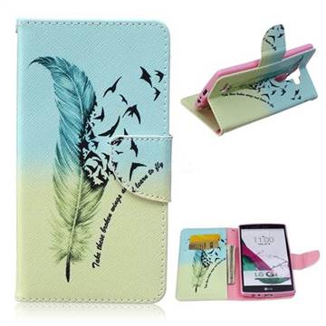 Feather Bird Leather Wallet Case for LG G4 H810 VS999 F500