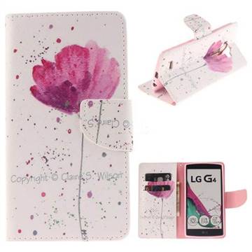 Purple Orchid PU Leather Wallet Case for LG G4 H810 VS999 F500