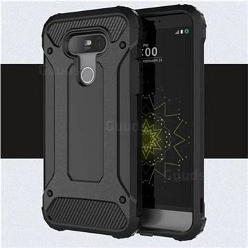 King Kong Armor Premium Shockproof Dual Layer Rugged Hard Cover for LG G5 - Black Gold