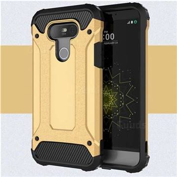 King Kong Armor Premium Shockproof Dual Layer Rugged Hard Cover for LG G5 - Champagne Gold
