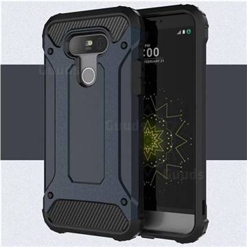 King Kong Armor Premium Shockproof Dual Layer Rugged Hard Cover for LG G5 - Navy