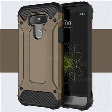 King Kong Armor Premium Shockproof Dual Layer Rugged Hard Cover for LG G5 - Bronze