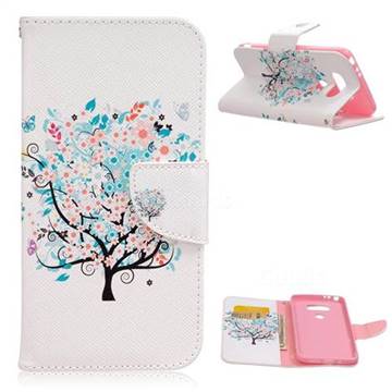 Colorful Tree Leather Wallet Case for LG G5