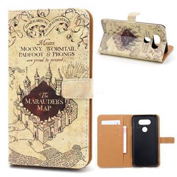 The Marauders Map Leather Wallet Case for LG G5