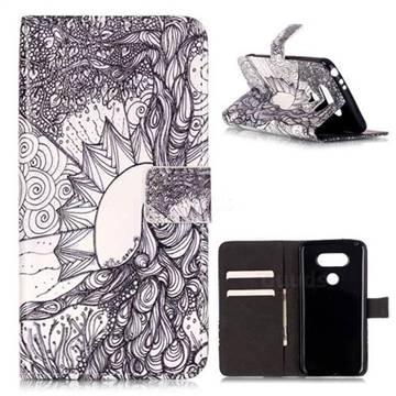 Old Tree of Life Leather Wallet Case for LG G5