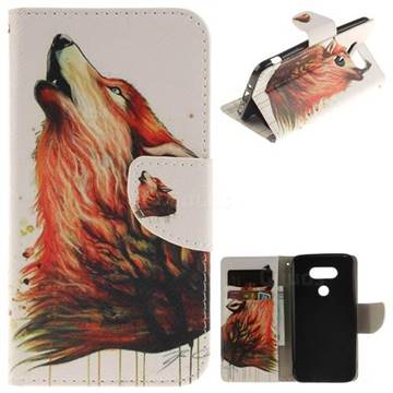 Color Wolf PU Leather Wallet Case for LG G5
