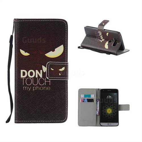Angry Eyes PU Leather Wallet Case for LG G5