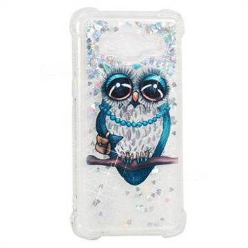 Sweet Gray Owl Dynamic Liquid Glitter Sand Quicksand Star TPU Case for Samsung Galaxy Grand Prime G530