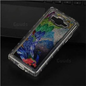 Phoenix Glassy Glitter Quicksand Dynamic Liquid Soft Phone Case for Samsung Galaxy Grand Prime G530