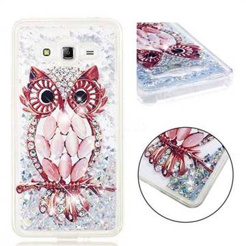 Seashell Owl Dynamic Liquid Glitter Quicksand Soft TPU Case for Samsung Galaxy Grand Prime G530