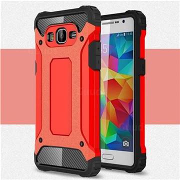 King Kong Armor Premium Shockproof Dual Layer Rugged Hard Cover for Samsung Galaxy Grand Prime G530 - Big Red
