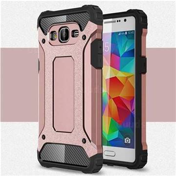 King Kong Armor Premium Shockproof Dual Layer Rugged Hard Cover for Samsung Galaxy Grand Prime G530 - Rose Gold