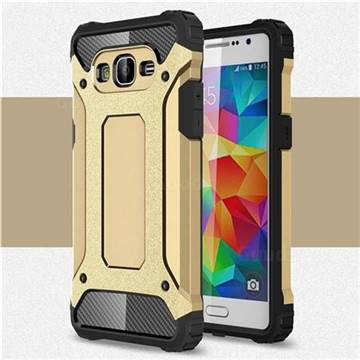 King Kong Armor Premium Shockproof Dual Layer Rugged Hard Cover for Samsung Galaxy Grand Prime G530 - Champagne Gold