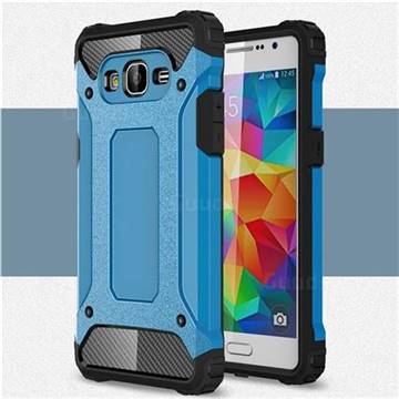 King Kong Armor Premium Shockproof Dual Layer Rugged Hard Cover for Samsung Galaxy Grand Prime G530 - Sky Blue