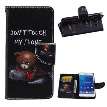 Chainsaw Bear Leather Wallet Case for Samsung Galaxy Grand Prime G530 G530H