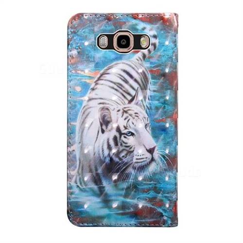 patrocinador escanear hecho White Tiger 3D Painted Leather Wallet Case for Samsung Galaxy Grand Prime  G530 - Leather Case - Guuds