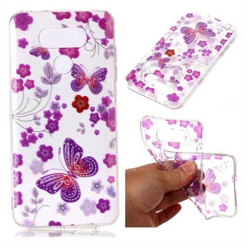 Safflower Butterfly Super Clear Soft TPU Back Cover for LG G6