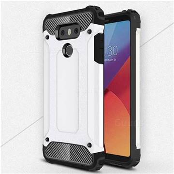 King Kong Armor Premium Shockproof Dual Layer Rugged Hard Cover for LG G6 - White