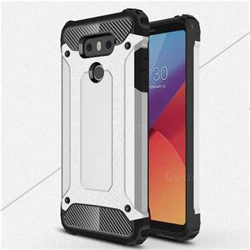King Kong Armor Premium Shockproof Dual Layer Rugged Hard Cover for LG G6 - Technology Silver
