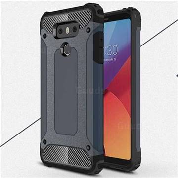 King Kong Armor Premium Shockproof Dual Layer Rugged Hard Cover for LG G6 - Navy