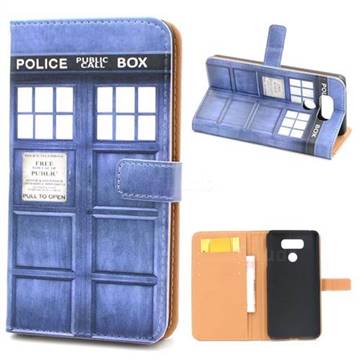 Police Box Leather Wallet Case for LG G6
