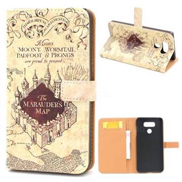 The Marauders Map Leather Wallet Case for LG G6