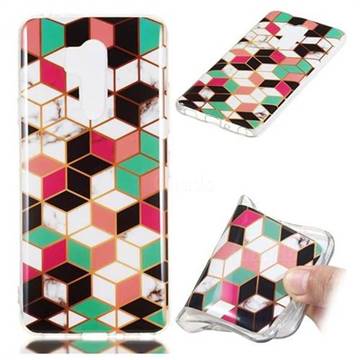 Three-dimensional Square Soft TPU Marble Pattern Phone Case for LG G7 ThinQ