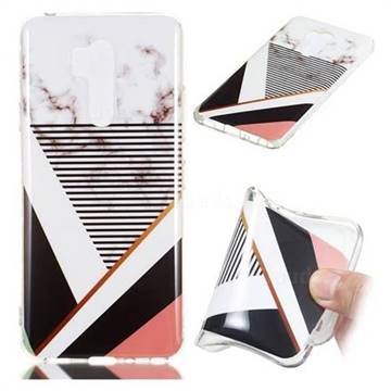 Pinstripe Soft TPU Marble Pattern Phone Case for LG G7 ThinQ