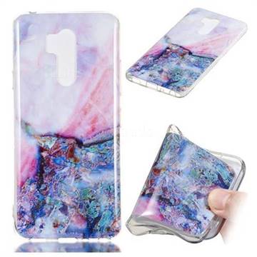 Purple Amber Soft TPU Marble Pattern Phone Case for LG G7 ThinQ