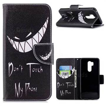 Crooked Grin Leather Wallet Case for LG G7 ThinQ
