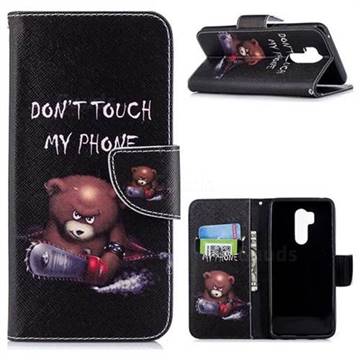 Chainsaw Bear Leather Wallet Case for LG G7 ThinQ