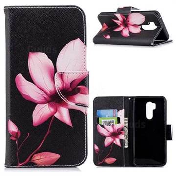 Lotus Flower Leather Wallet Case for LG G7 ThinQ