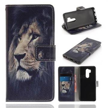 Lion Face PU Leather Wallet Case for LG G7 ThinQ