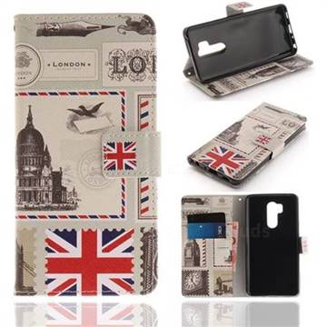 London Envelope PU Leather Wallet Case for LG G7 ThinQ