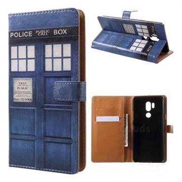 Police Box Leather Wallet Case for LG G7 ThinQ