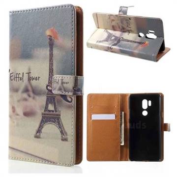 Eiffel Tower Leather Wallet Case for LG G7 ThinQ