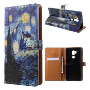 Lighthouse Painting Leather Wallet Case for LG G7 ThinQ